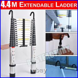 PRO. Folding Telescopic Ladder Aluminum Multi Purpose Loft Roof Extension AAA