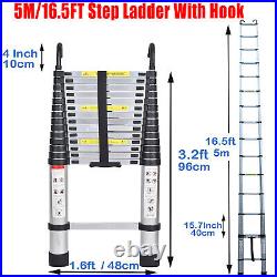 Portable Aluminum Telescopic Ladder Multi-Purpose Folding Extension Ladder DIY