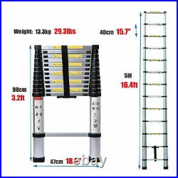 Portable Heavy Duty Telescopic Folding Ladder Multi-Purpose Aluminium Extendable