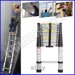 Telescopic 4.4M Aluminium DIY Foldable Extendable Builders Multi Purpose Ladder