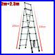 Telescopic Extension Aluminum Step Ladder Folding Multi Purpose New 4-7 Step