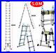 Telescopic Ladder 8.5-16.5FT Extension Folding Multi Purpose Aluminum Step AAA