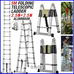 Telescopic Ladder Retractable Extension Folding Multi Purpose Household Ladders