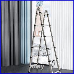 Telescopic Ladder Stainless steel Multi-Purpose Extendable Folding Step Ladders