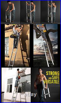 Telescopic Ladder Stainless steel Multi-Purpose Extendable Folding Step Ladders